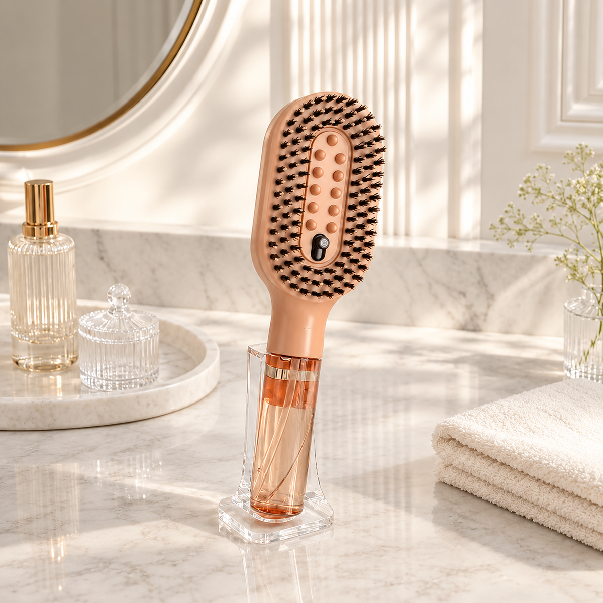 2-in-1 Liquid Dispensing Scalp Hair Brush