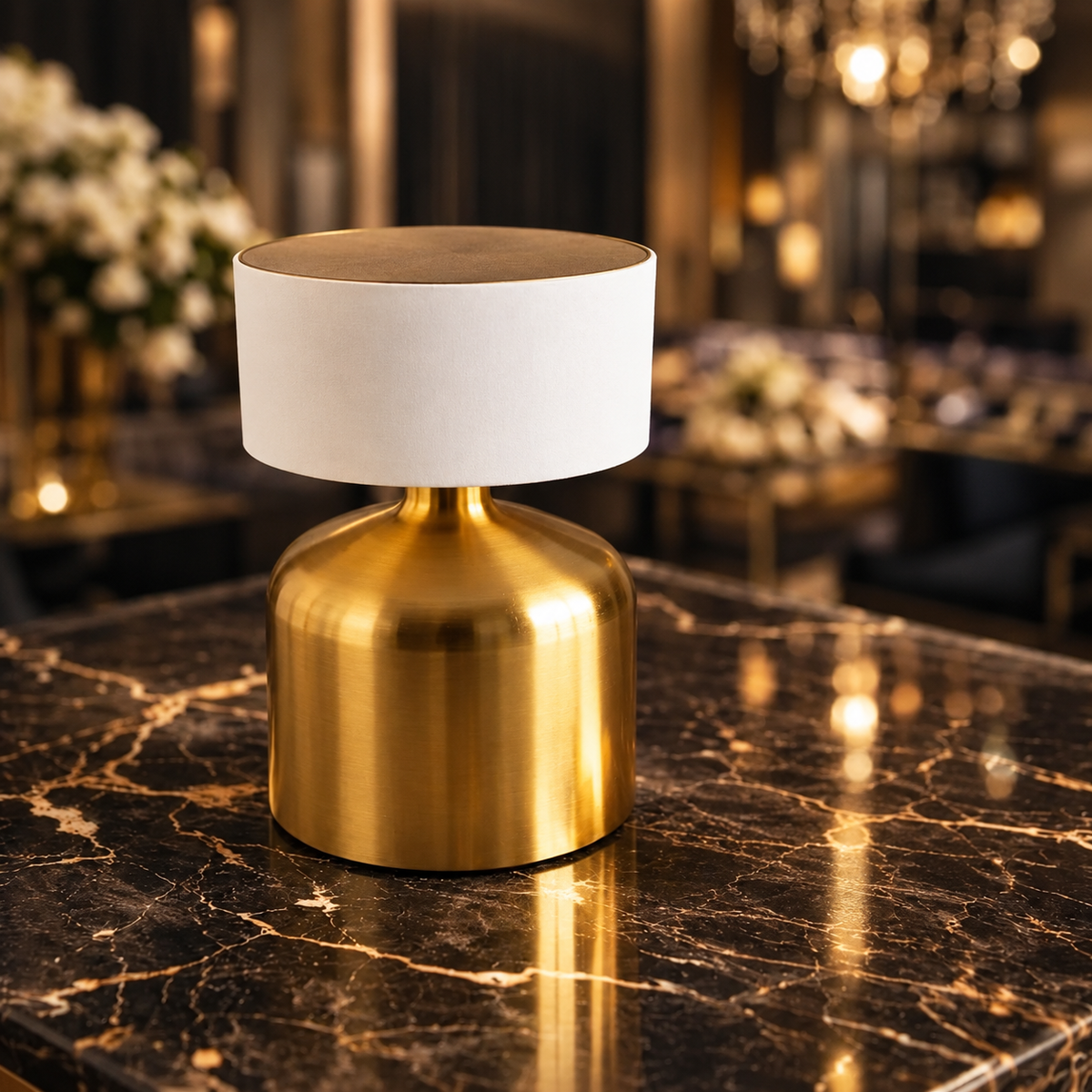 Luxury Golden Touch Table Lamp – Modern Minimalist Bedside & Desk Lamp for Bedroom, Living Room & Office |