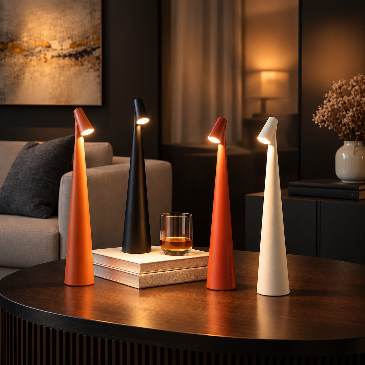 Luxury Rechargeable LED Spot Lamp – Modern Adjustable Ambient Table Light (1 PC)